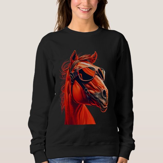 Head Horses  Humorous Sunglasses  2 Trui (Voorkant)