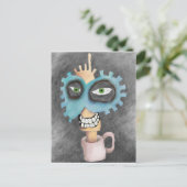 Head in a cup. briefkaart (Staand voorkant)