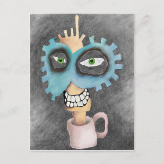 Head in a cup. briefkaart
