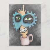 Head in a cup. briefkaart (Voorkant)