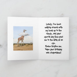 HEAD IN THE CLOUDS - BELATED BIRTHDAY CARD FEESTDAGEN KAART