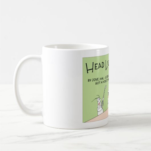 Head Lice speelt golf Koffiemok (Links)