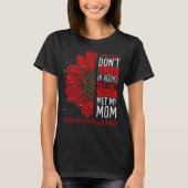 Head&Neck Cancer Awareness Ribbon Mom Warrior T-shirt (Voorkant)