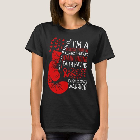 Head&Neck Cancer Warrior Awareness Ribbon Disease T-shirt (Voorkant)