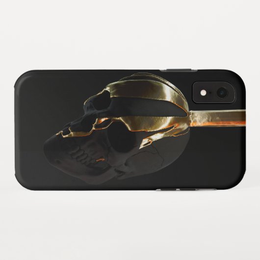 Head of a golden black structure Case-Mate iPhone case (Achterkant (horizontaal))