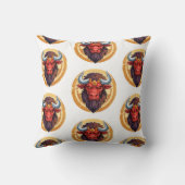 Head of a minotaur from greek mythology kussen (Achterkant)