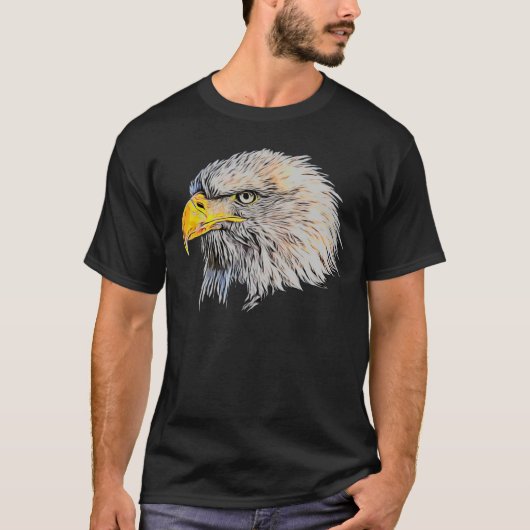Head of  American bald eagle T-shirt (Voorkant)
