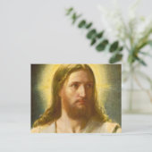 Head of Christ by Carl Heinrich Bloch Briefkaart (Staand voorkant)