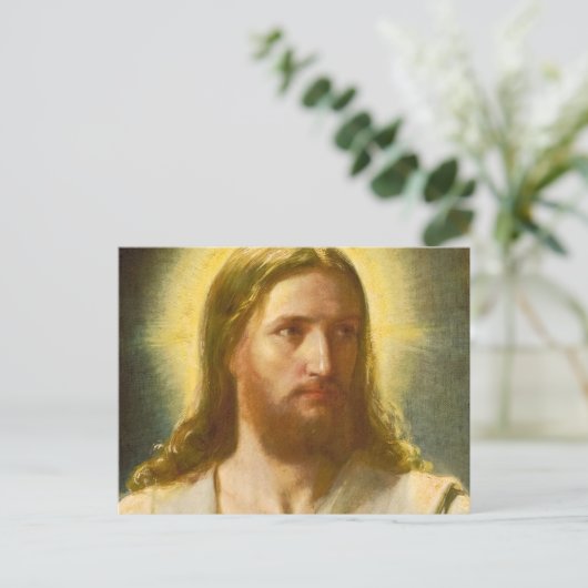 Head of Christ by Carl Heinrich Bloch Briefkaart (Staand voorkant)