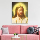 Head of Christ by Carl Heinrich Bloch Canvas Afdruk (Insitu (Woonkamer))