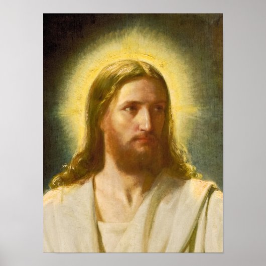 Head of Christ by Carl Heinrich Bloch Poster (Voorkant)