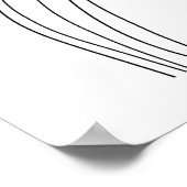 Head of Flowers Line Art Poster (Hoek)