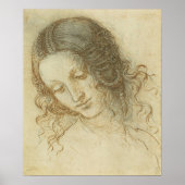 Head of Leda Da Vinci Poster (Voorkant)