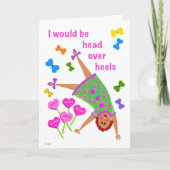 Head Over Heals Redhead Girl Kaart (Voorkant)
