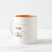 Head over heels voor boeken tweekleurige koffiemok (Voorkant links)