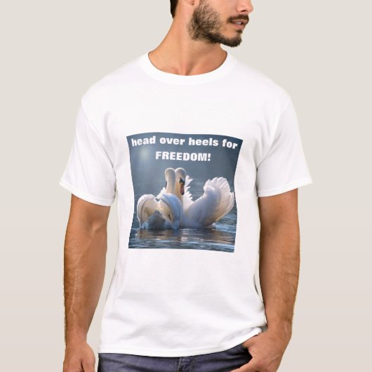Head over Heels - zwanen (licht) T-shirt (Voorkant)
