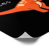 Head Shoulders Knees TRex Dinosaur Cartoon Humor Poster (Hoek)