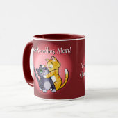 HEAD SMOOCht VALENTIJN KATTEN door Jeff Willis Art Mok (Voorkant links)