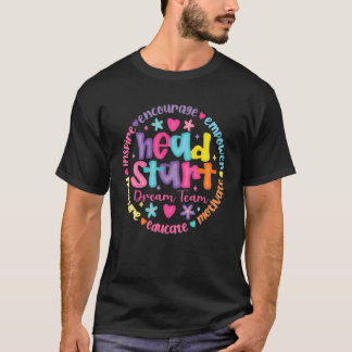 Head Start Droom Team Squad Leraar Headstart Terug T-shirt
