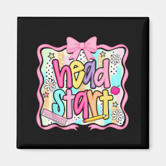 Head Start Team Homeschool Teacher Headstart Back Magneet