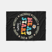 Head Start Team Huisonderwijs Docent Headstart Ter Fleece Deken (Voorkant (Horizontaal))