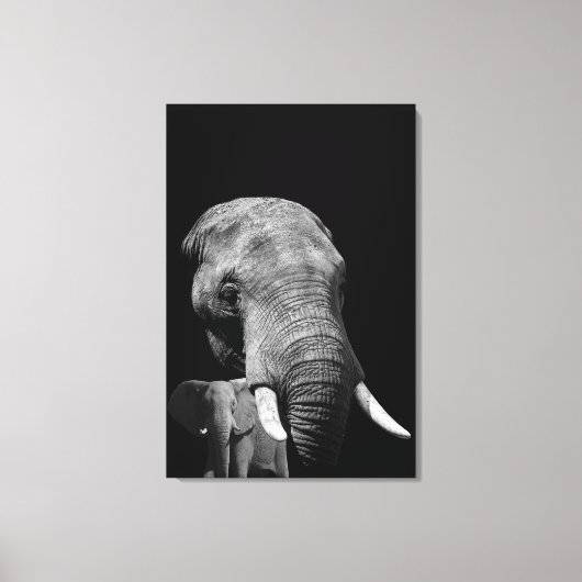 Head strong Elephant Canvas Afdruk (Voorkant)