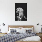 Head strong Elephant Canvas Afdruk (Insitu (Slaapkamer))