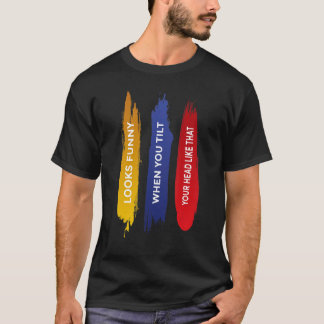 Head Twist ziet er zo uit als je je hoofd zo kante T-shirt