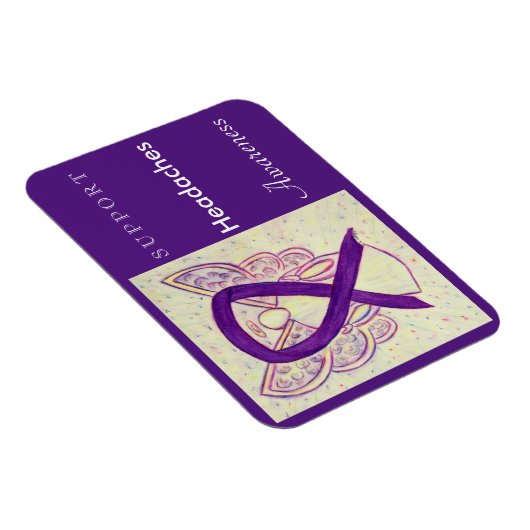 Headaches Ribbon Angel Custom Magnet Magneet (Rechterzijde)