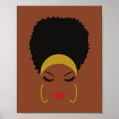 Headband & Afro Puff Poster Art (Voorkant)