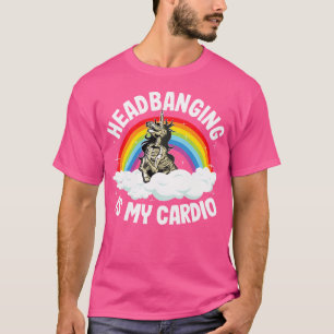 Headbanging is mijn cardio funny heavy metal eenho t-shirt