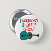 Headcorn Ukulele Group Pin Badge Ronde Button 5,7 Cm (Voorkant /achterkant)