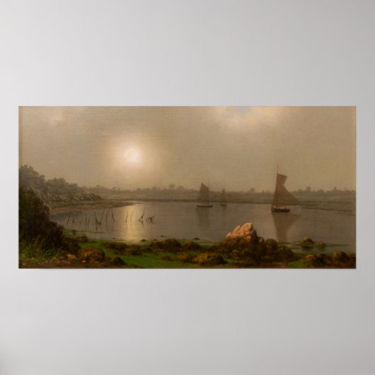 Heade - Boats op een rivier Poster (Voorkant)