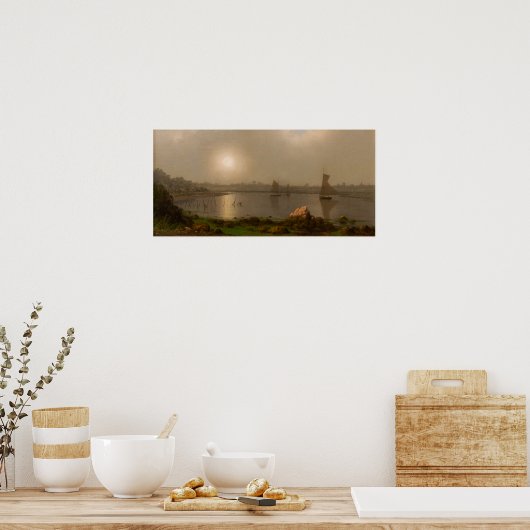 Heade - Boats op een rivier Poster (Keuken)