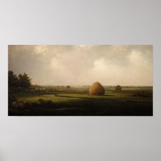 Heade - Gezicht op Marshfield Poster (Voorkant)