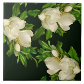 Heade Giant Magnolia Flower Blosbezems Ceramic Til Tegeltje (Voorkant)