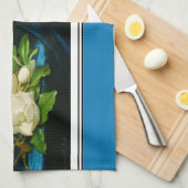 Heade Giant Magnolia Flower Blosgeld Theedoek (Quarter Fold)