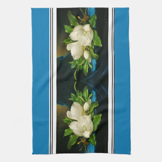 Heade Giant Magnolia Flower Blosgeld Theedoek (Verticaal)