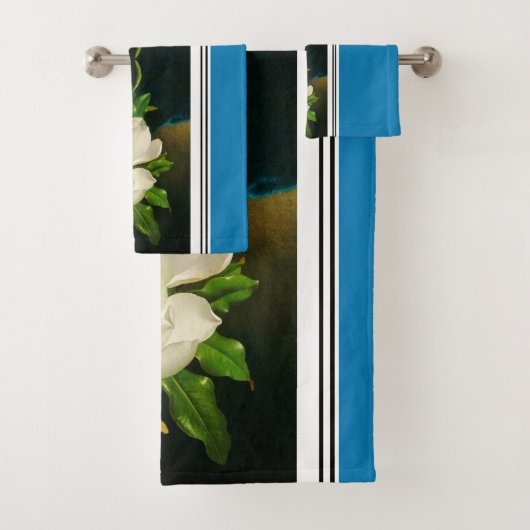 Heade Giant Magnolia Flower Blossom Bath Towels Bad Handdoek (Insitu)