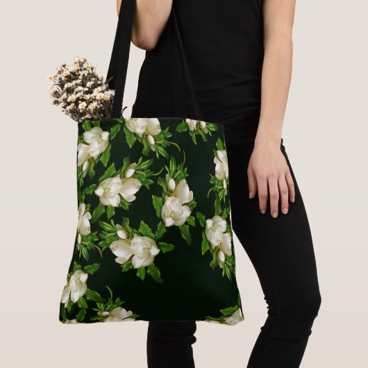 Heade Giant Magnolia Flower Blossom Canvas tas (Dichtbij)