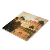 Heade - Great Florida Sunset, mooi kunstschilderij Tegeltje (Zijkant)