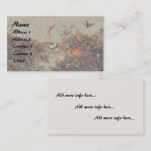 Heade Hummingbird Birds Flowers Visitekaartjes (Voorkant / Achterkant)