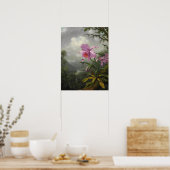 Heade - Hummingbird op het orchidee Plant Poster (Keuken)