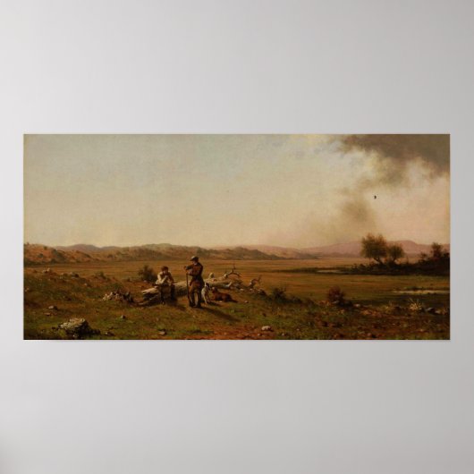 Heade - Hunters Resting 1863 Poster (Voorkant)