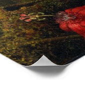 Heade - Kolibrie En Passiebloemen Poster (Hoek)
