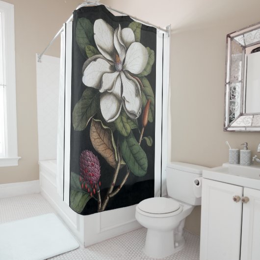 Heade Magnolia Flower Blossom Showgordijn Douchegordijn (In situ)