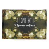 Heade Magnolia Flower I love you Pillowcase Kussensloop (Achterkant)