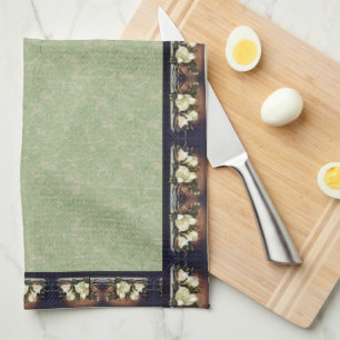 Heade Magnolia Flowers Floral Kitchen Towels Theedoek