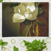 Heade Magnolia Flowers Gold Velvet Kitchen Towel Theedoek (Gevouwen)