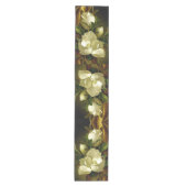 Heade Magnolia Flowers Gold Velvet Table Runner Medium Tafelloper (Voorkant)